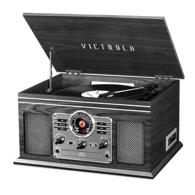 Victrola Wooden 6-In-1 Nostalgic Classic Turntable w/Bluetooth