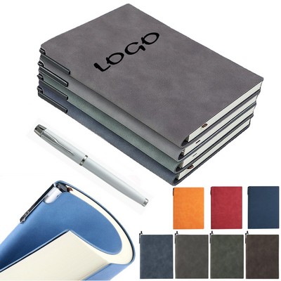 A5 Soft Leather Journal With Pen