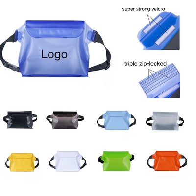 IPX8 Waterproof Pouch with Adjustable Waist Strap