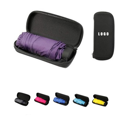 Mini Folding Umbrella w/ EVA Case