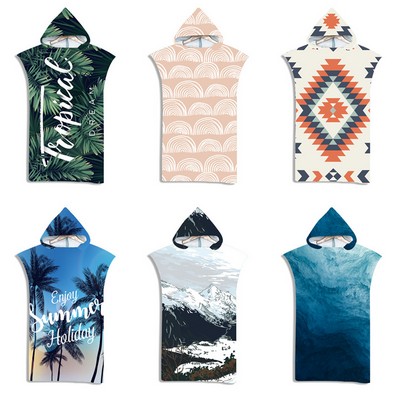 Hooded Microfiber Beach Robe