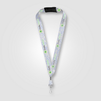 Orris rPET J Hook Breakaway Lanyard - 36" x 1" - Sublimation