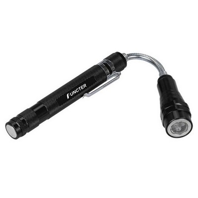 Multifunctional 3 LED Light Magnetic Bendable Inspection Light Dual Magnet Work Light