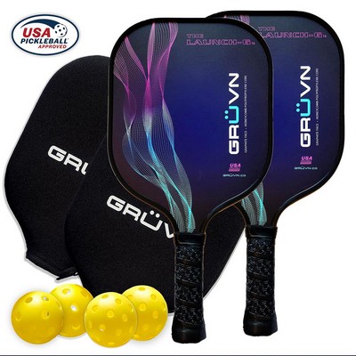 GRUVN Pickleball Starter Set - 2 Launch-G16 & Size 15.7''