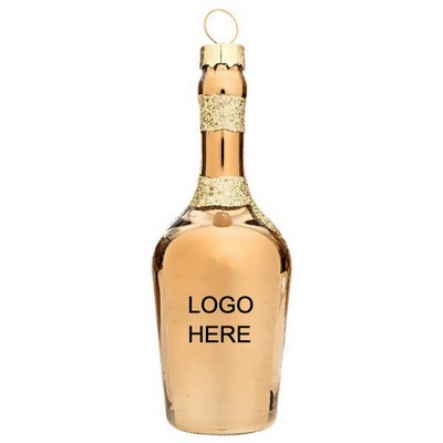 Wine Bottle Christmas Ornament
