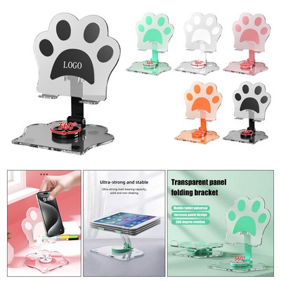 Cat Paw Acrylic Desk Stand for Phone & Tablet