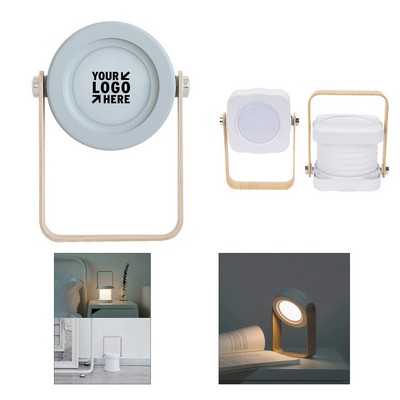 Nordic Study Table Lamp with Wooden Handle