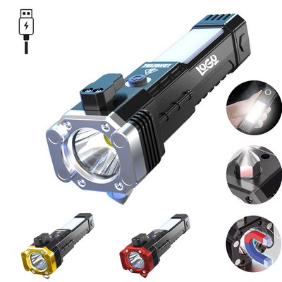Plastic Multi Function Emergency Flashlight