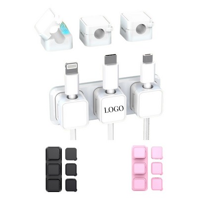 6 Pcs Magnetic Cable Clips Cord Organizer