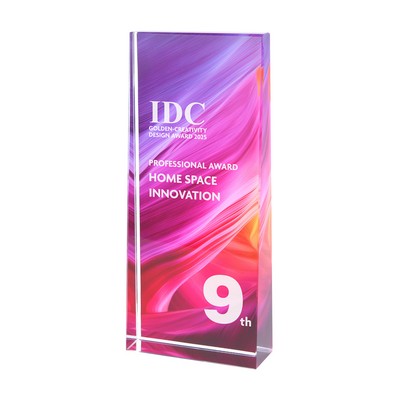 Elegant Custom Crystal Award Trophy