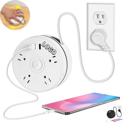 FCC Retractable Extendable Multi-Position Power Strip