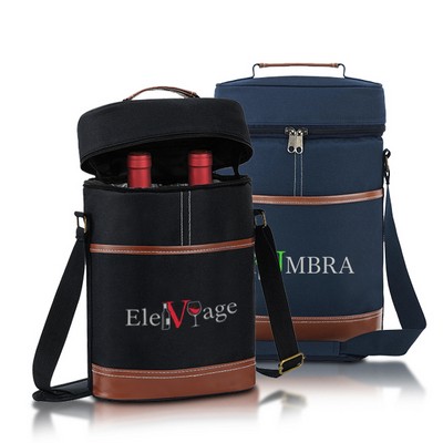 Insulated 2-Bottle Tote with Divider
