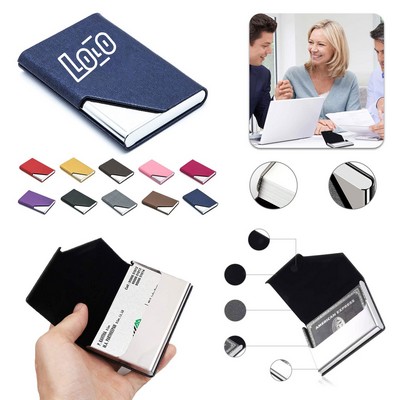 PU Leather Business Card Holder