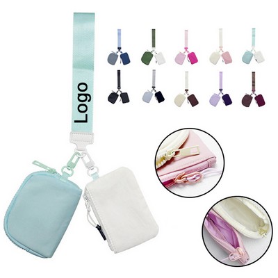 Simple Small Wallet Zipper Coin Double Purse