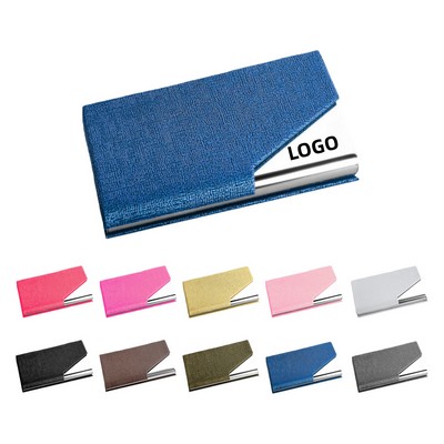 Stainless Steel PU Card Holder