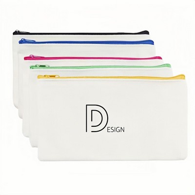 DIY Craft Canvas Zipper Makeup Pouch