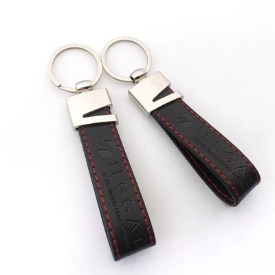 Premium Vintage Leather Car Keychain