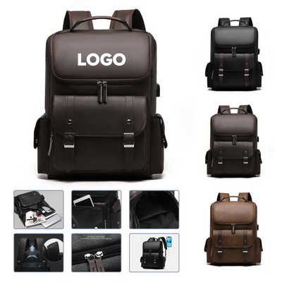 Business Leather Backpack