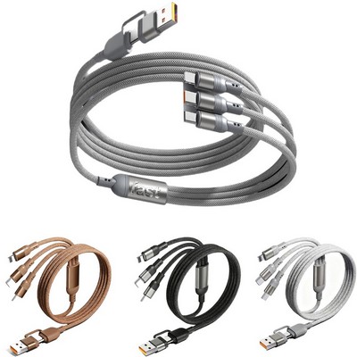 Braided 2-to-3 Fast Charging Data Cable
