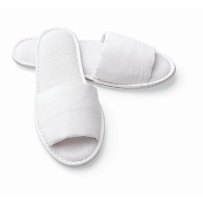 Woman's Open Toe Microfiber Slipper