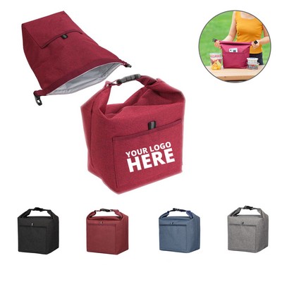 Roll-top Insulated Lunch Tote Bag