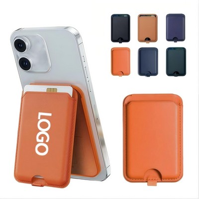 Magnetic Wallet with Adjustable Phone Holder