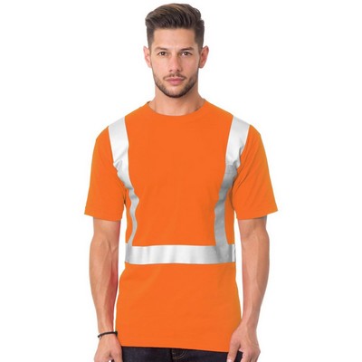 Bayside Unisex USA-Made 50/50 High Visibility Pocket T-Shirt - 3772