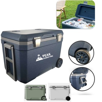 48QT Rolling Cooler