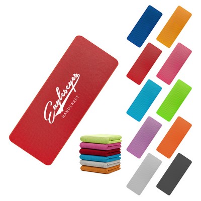 Sports Cooling Towel with Plastic Bag