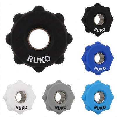 Gear-Shaped Silicone Pop Fidget Spinner Ring