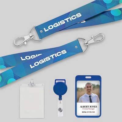 Custom Full Color Heat Transfer Lanyards - 3/4"