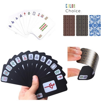 PVC Mahjong Card Set - 144 Premium Playing Cards
