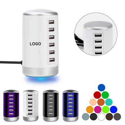 6 Port USB Charging Station