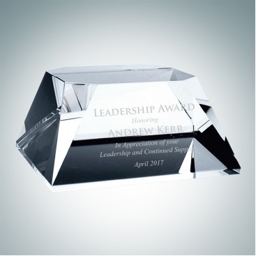 Crystal Base - Slant Beveled Award (2" x 5" x 5")