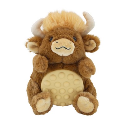 8" Mini Poppykins Highland Cow