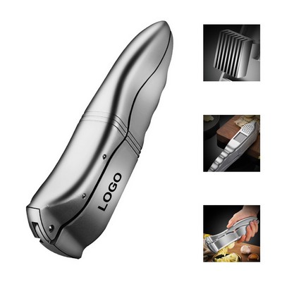 Ergonomic Garlic & Ginger Press Crusher with Dual Lever Assistance
