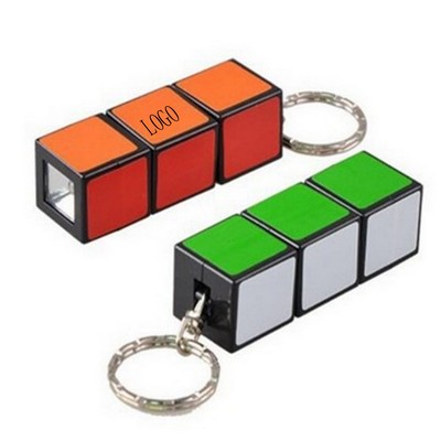 Magic Cube LED Keychain