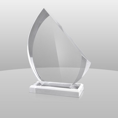 Clear Sail Shape Award (9"x6"x2")