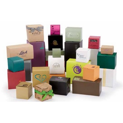 Gloss/Matte Colors on White Gift Box (6"x4 1/2"x4 1/2")