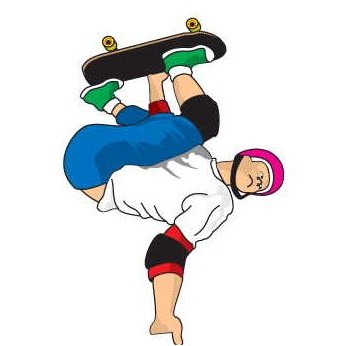 Skateboarding Maxi Magnet (10")