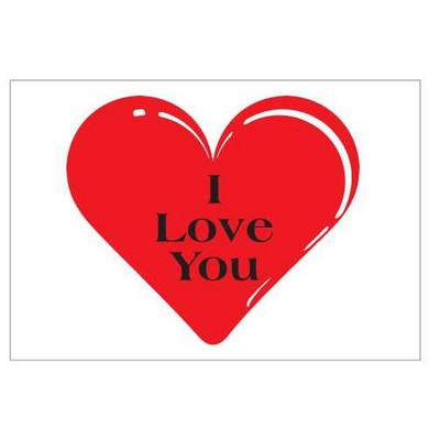Heart Rectangle Metal Photo Magnet (2"x3")