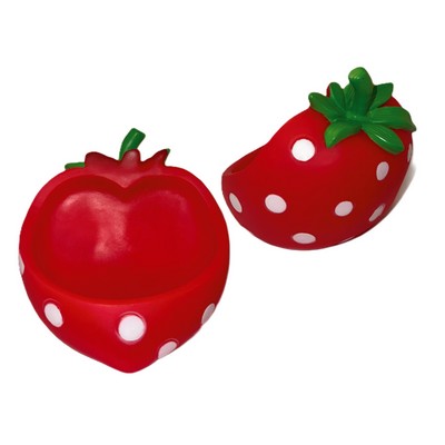 Rubber Strawberry Shaped Cell Phone and Accessory Holder