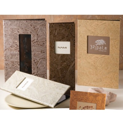 Paisley Continuous 3 Panel 3 View Menu Cover (8 1/2"x14" Insert)
