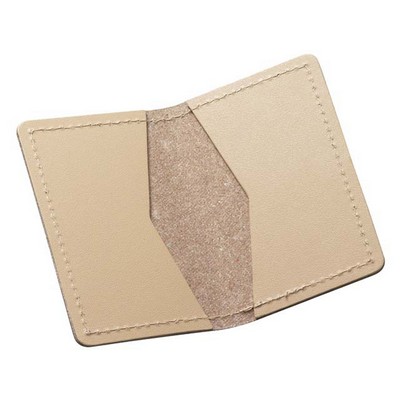 Top Grain Leather Business Card Holder w/ Raw Edges