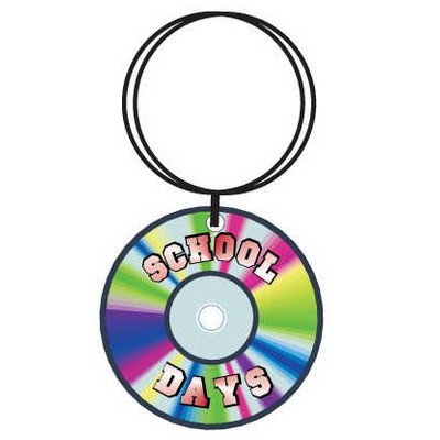 School Days Disc Keychain w/Mirrored Back (10 Square Inch)