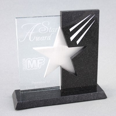 Elégance 2 Award (6"x 5-5/8"x 2-1/2")