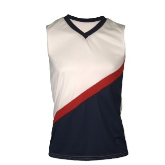 Women's Cool Mesh Multi Sport Jersey Shirt w/ 2 Color Front Contrast Panel