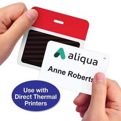 2-Part Expiring Badge FRONT PART, Thermal-Printable, 7-Day, Small