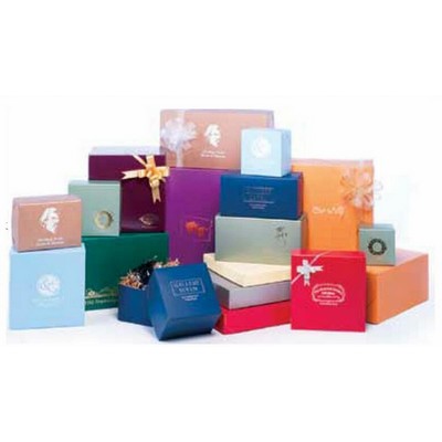 Matte Colors on Kraft 2 Piece Lock Corner Box (4"x4"x3")