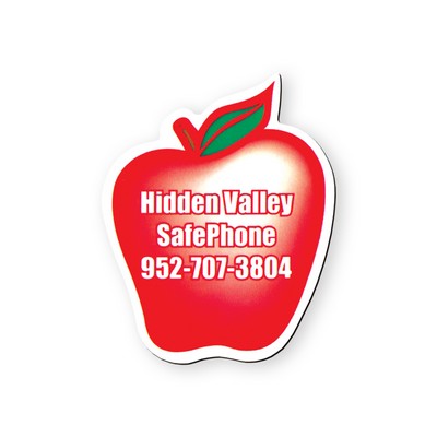 Apple Shape Vinyl Magnet - 30mil